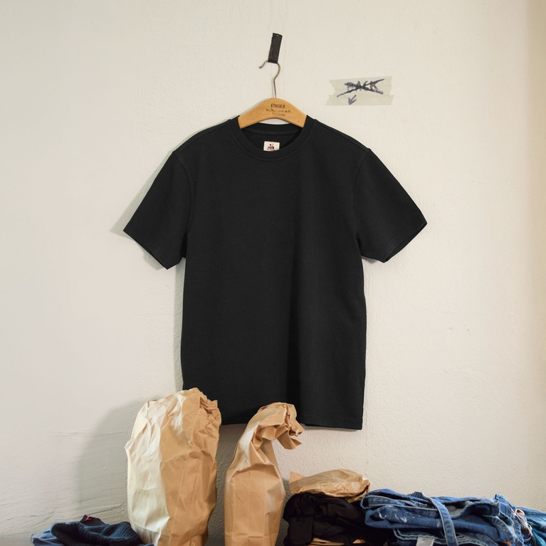 Printed Vintage Tee Black 5